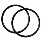 Fælg sæt 17x1,2 Eloxeret Aluminium Sort