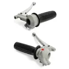 Gas- og gearhåndtag (2 håndgear) Grå - Mopedspeed.dk