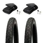 Tomos - Dæk 2.25x16” inkl. slanger, Deestone - Mopedspeed.dk