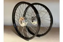 Egerhjul Sæt 17” Eloxeret Sort - Puch Maxi P, K & S - 