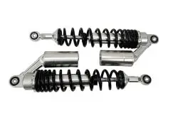 Støddæmper Racing 360mm Sølv/Sort - Mopedspeed