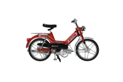 Knallertmodel i skala 1:10, rød - Puch Maxi S - Accessories