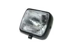 Forlygte Sort, 180mm Firkantet - Kreidler, Puch, Zündapp m.fl. - 