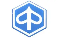 Emblem Hexagon 32mm - Piaggio - Stafferinger & Stickers
