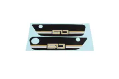 Stafferingssæt Sort - Suzuki K50 1979-82 - Stafferinger