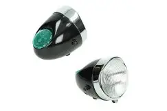 Forlygte 100mm Sort - Universal - 