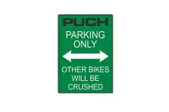 Sticker A5, Puch Parking Only - Accessories